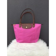 Longchamp Le Pliage Small Long Handle in pink